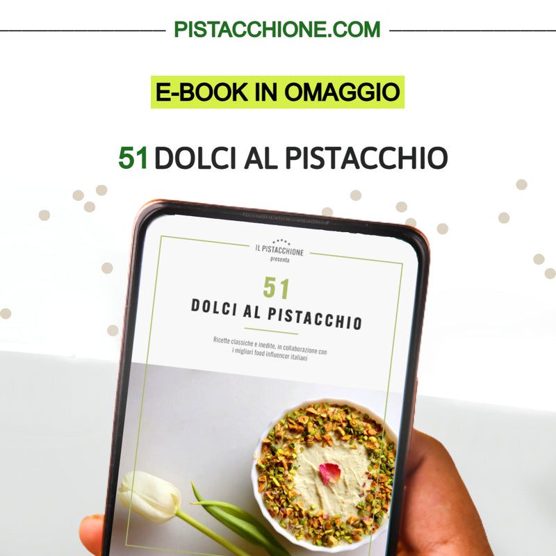 "PANETTONE SBAGLIATO" - 1/2 CON CREMA AL PISTACCHIO, GRANELLA E PISTACCHI INTERI - 1/2 CON CIOCCOLATO DI MODICA E NOCCIOLE + REGALO BARATTOLO DI SPALMABILE